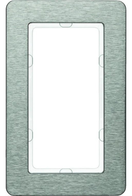 BERKER KNX Q.7 Rahmen mit großem Ausschnitt Edelstahl