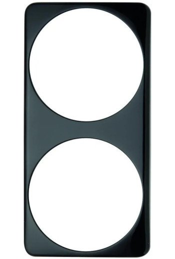 BERKER MOBIL-R TWIN RAHMEN 2F.SCHW. (für reduzierte Einbautiefe)