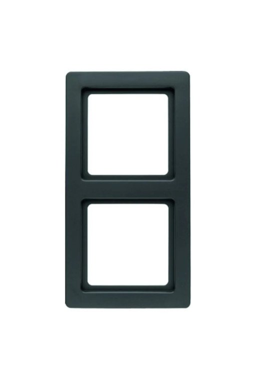BERKER Q.1 Rahmen 2fach schwarz matt