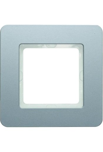 BERKER Q.7 Rahmen 1fach Aluminium