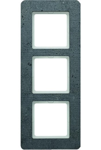 BERKER Q.7 Rahmen 3fach Beton grau