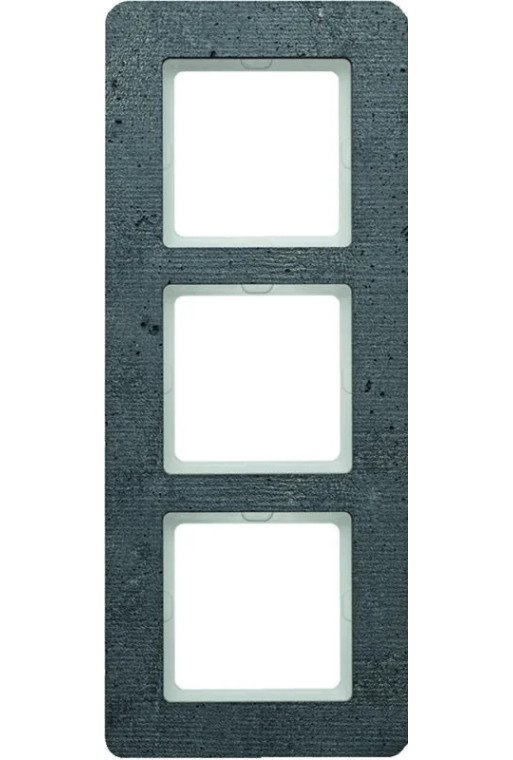 BERKER Q.7 Rahmen 3fach Beton grau