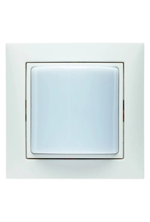 BERKER S.1/B.x Lichtsignal mit Rahmen 24 V DC polarweiß matt