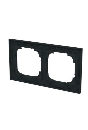 BUSCH-JAEGER Abdeckrahmen 2-fach schwarz matt