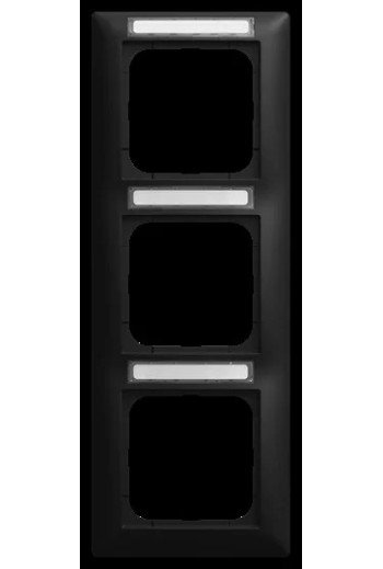 BUSCH-JAEGER Abdeckrahmen 3-fach mit Sichtfenster sen krecht Busch-balance® SI