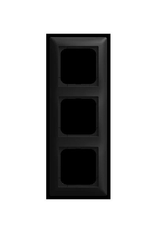 BUSCH-JAEGER Abdeckrahmen 3-fach schwarz matt - Busch -balance® SI