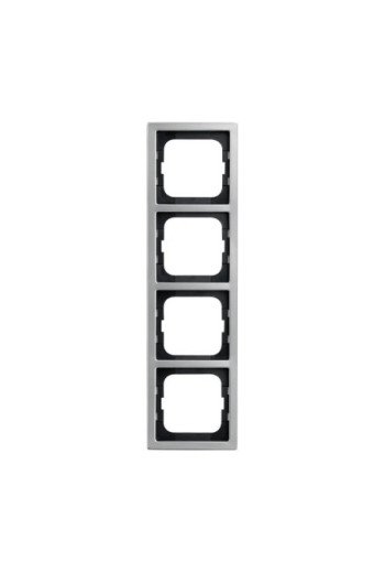 BUSCH-JAEGER Rahmen 4-fach Pur Edelstahl