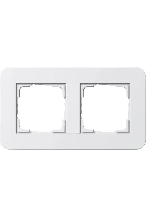 GIRA Abdeckrahmen 2f E3 Reinweiß/Reinwei ß