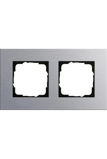 GIRA Abdeckrahmen 2f Esprit Aluminium