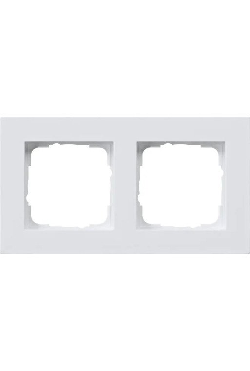 GIRA Abdeckrahmen 2f flach E2 Reinweiß