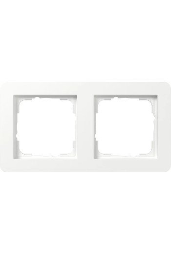 GIRA Abdeckrahmen 2f Gira E1 Reinweiss