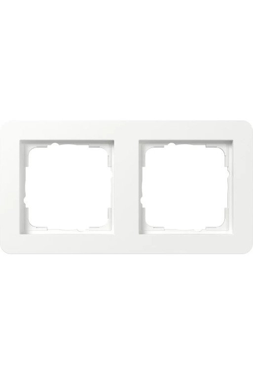 GIRA Abdeckrahmen 2f Gira E1 Reinweiss