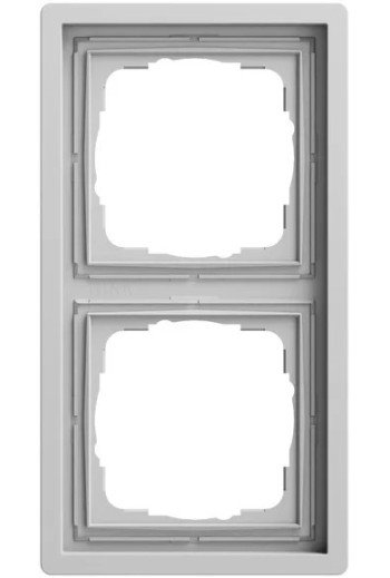 GIRA Abdeckrahmen 2f Gira F100 Grau m(lack.)