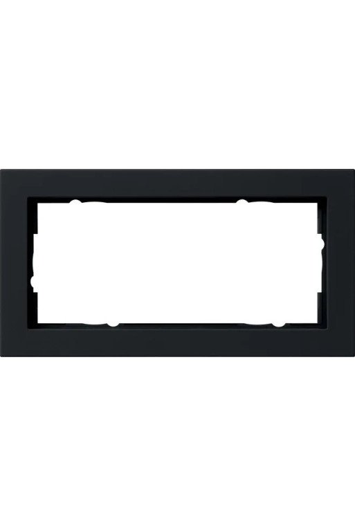 GIRA Abdeckrahmen 2f o.M. E2 Schwarz m