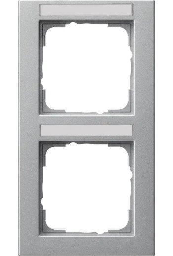 GIRA Abdeckrahmen 2f senkr. BSF E2 F Alu