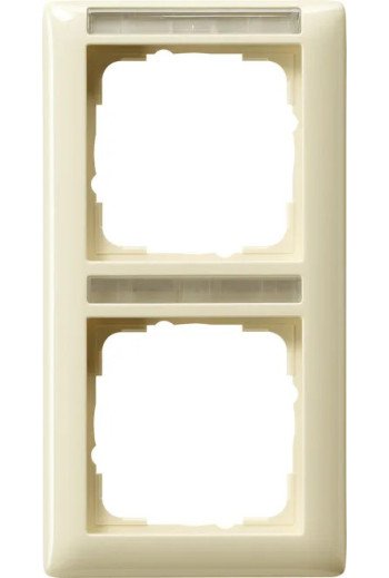 GIRA Abdeckrahmen 2f senkr. BSF Standard 55 C remeweiß
