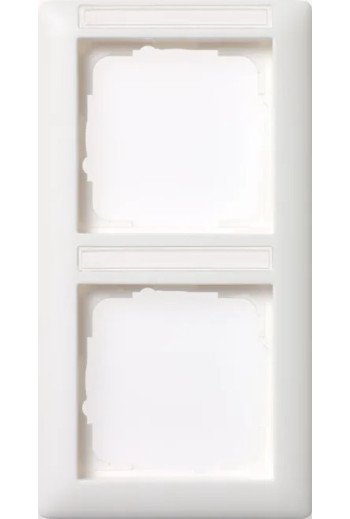 GIRA Abdeckrahmen 2f senkr. BSF Standard 55 R einweiß