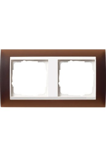 GIRA Abdeckrahmen 2f Zwischenr. RW Event Opak Dklbraun