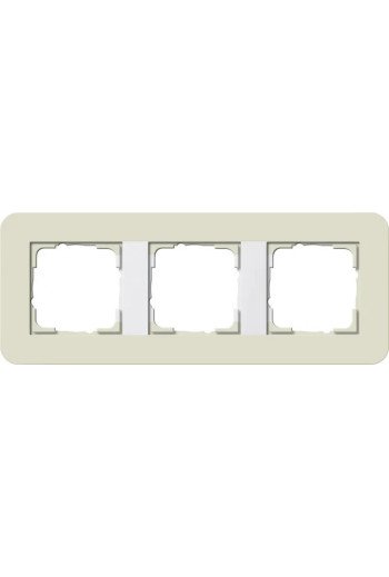 GIRA Abdeckrahmen 3f E3 Sand/Reinweiß