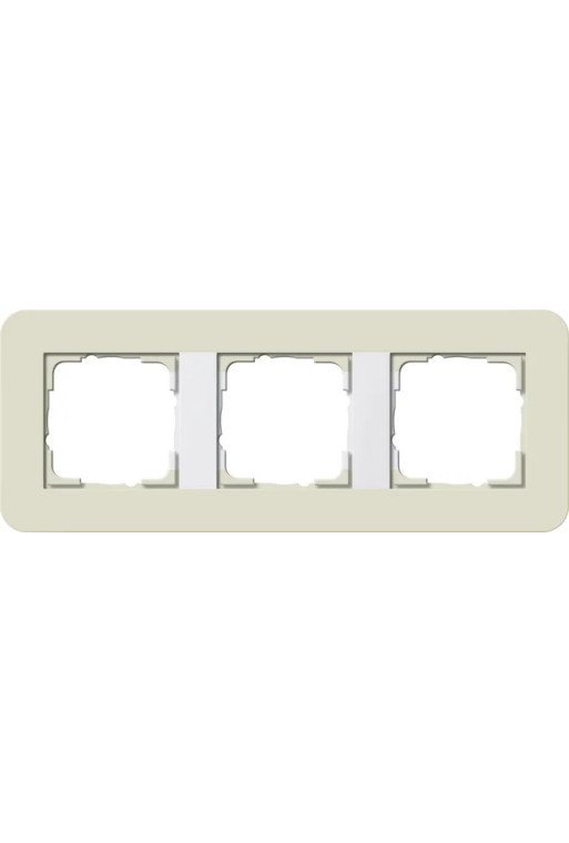 GIRA Abdeckrahmen 3f E3 Sand/Reinweiß
