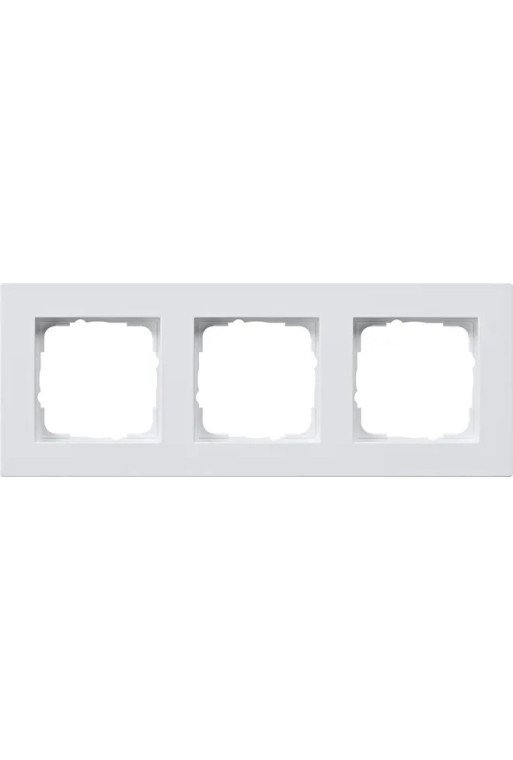GIRA Abdeckrahmen 3f flach E2 Reinweiß m