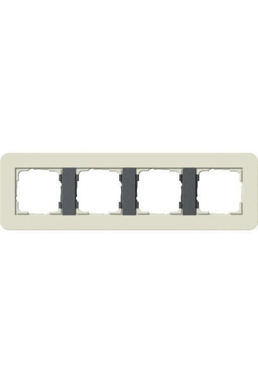 GIRA Abdeckrahmen 4f E3 Sand/Anthrazit