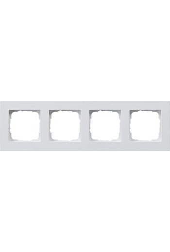 GIRA Abdeckrahmen 4f flach E2 Reinweiß