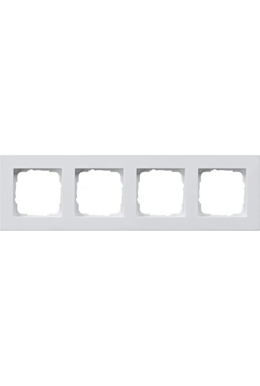 GIRA Abdeckrahmen 4f flach E2 Reinweiß m