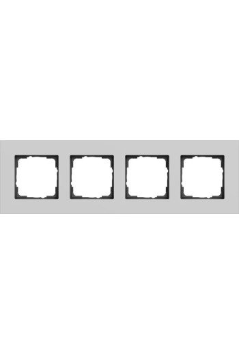 GIRA Abdeckrahmen 4f Gira Esprit Alum.Grau m(lack.)