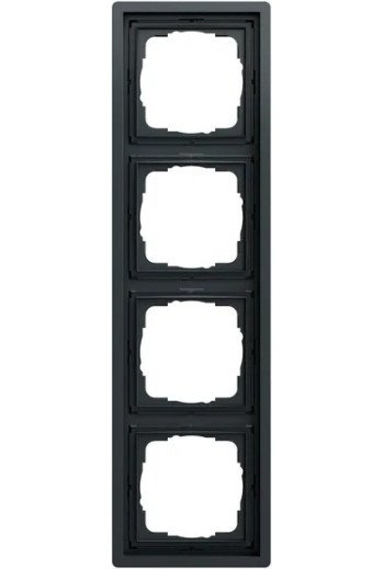 GIRA Abdeckrahmen 4f Gira F100 Anthrazit(lack .)
