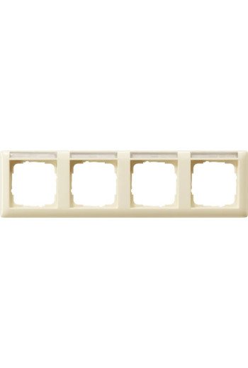 GIRA Abdeckrahmen 4f waager. BSF Standard 55 Cremeweiß