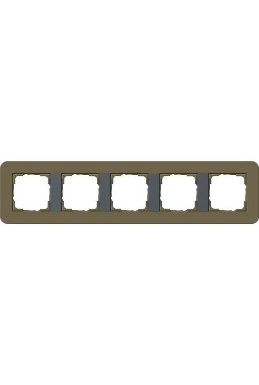 GIRA Abdeckrahmen 5f E3 Umbra/Anthrazit