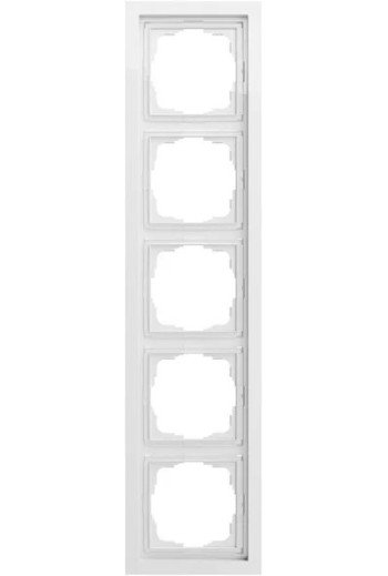 GIRA Abdeckrahmen 5f Gira F200 Reinweiß
