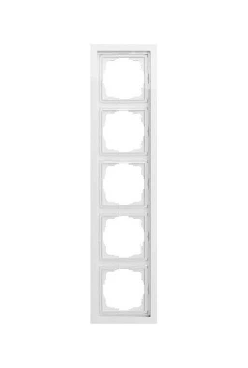 GIRA Abdeckrahmen 5f Gira F200 Reinweiß