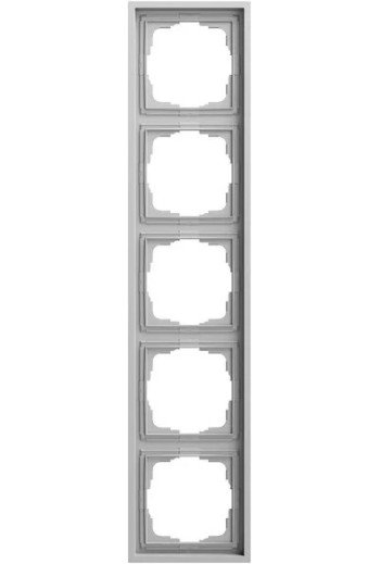 GIRA Abdeckrahmen 5f Gira F300 Grau m(lack.)