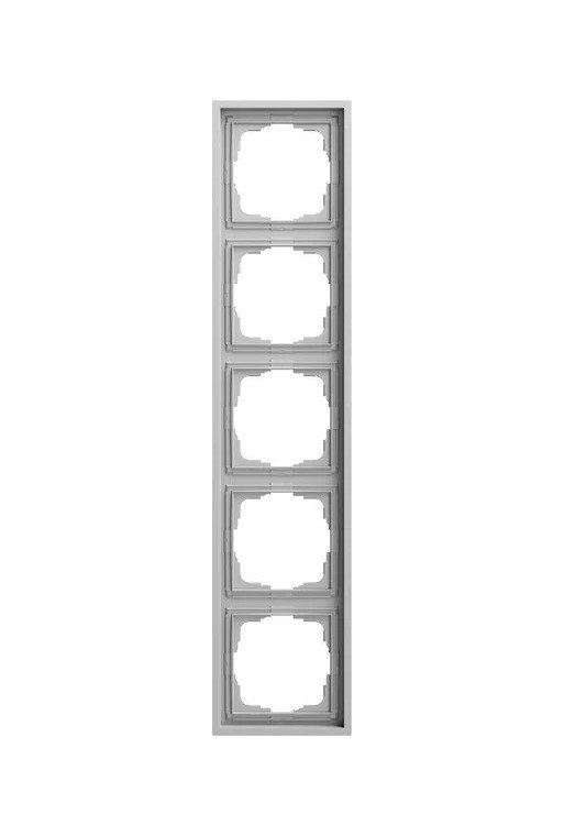 GIRA Abdeckrahmen 5f Gira F300 Grau m(lack.)