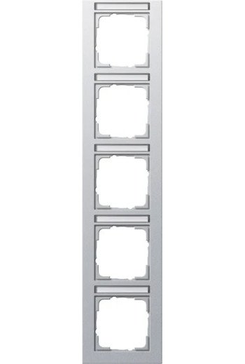 GIRA Abdeckrahmen 5f senkr. BSF E2 F Alu