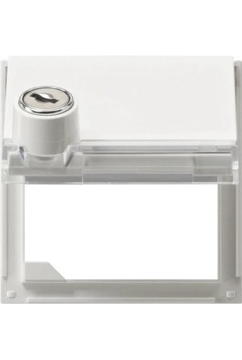 GIRA Adapterrahmen KD Schloss gleich + BSF Gi ra TX_44 (WG UP) Reinweiß
