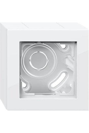 GIRA AP-Gehäuse 1f + Rahmen E2 Reinweiß