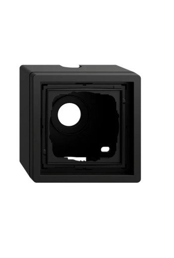 GIRA AP-Gehäuse 1f + Rahmen Gira F100 Schwarz m(lack.)