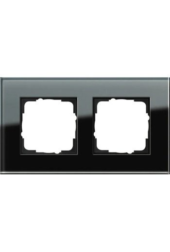 GIRA Rahmen 2fach Esprit Glas schwarz