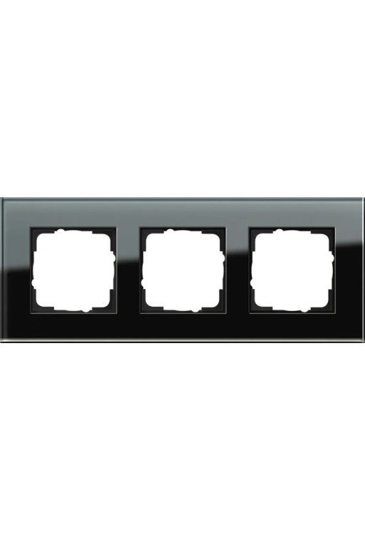 GIRA Rahmen 3fach Esprit Glas schwarz
