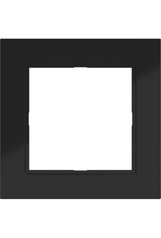HAGER LED-Rahmen 1fach A.1 nachtschwarz glänz