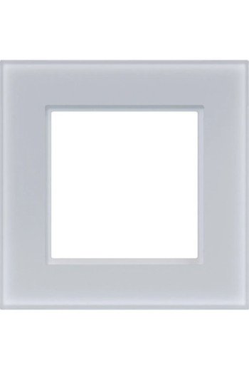 HAGER LED-Rahmen 1fach A.8 Glas lichtweiß matt