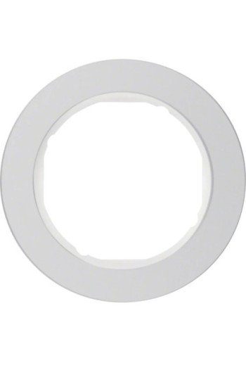 HAGER Rahmen 1fach R.Classic Alu pw