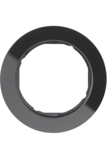 HAGER Rahmen 1fach R.Classic Glas schw