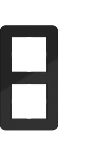 HAGER Rahmen 2fach C.8 nachtschwarz glänzend
