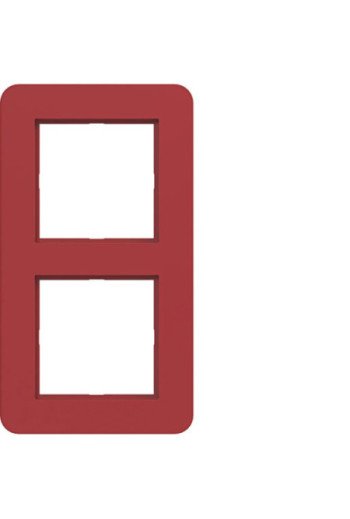 HAGER Rahmen 2fach C.8 rot glänzend