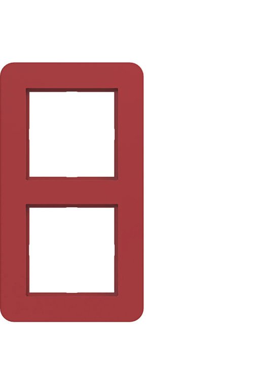 HAGER Rahmen 2fach C.8 rot glänzend