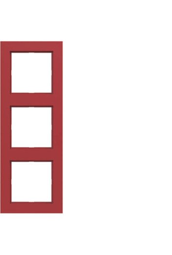 HAGER Rahmen 3fach A.1 rot glänzend